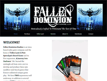 Tablet Screenshot of fallendominionstudios.com